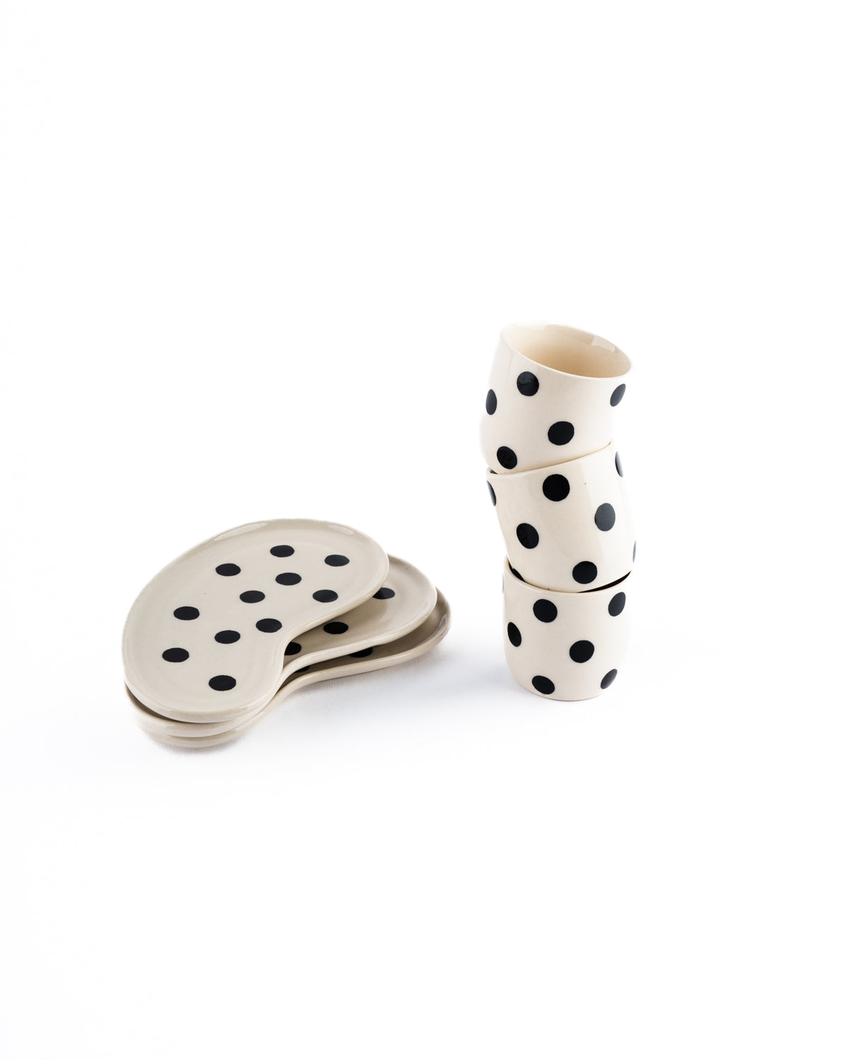 Polka dot tea set