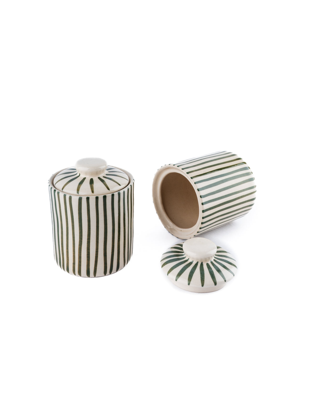 ceramic kitchen organiser jar with lid