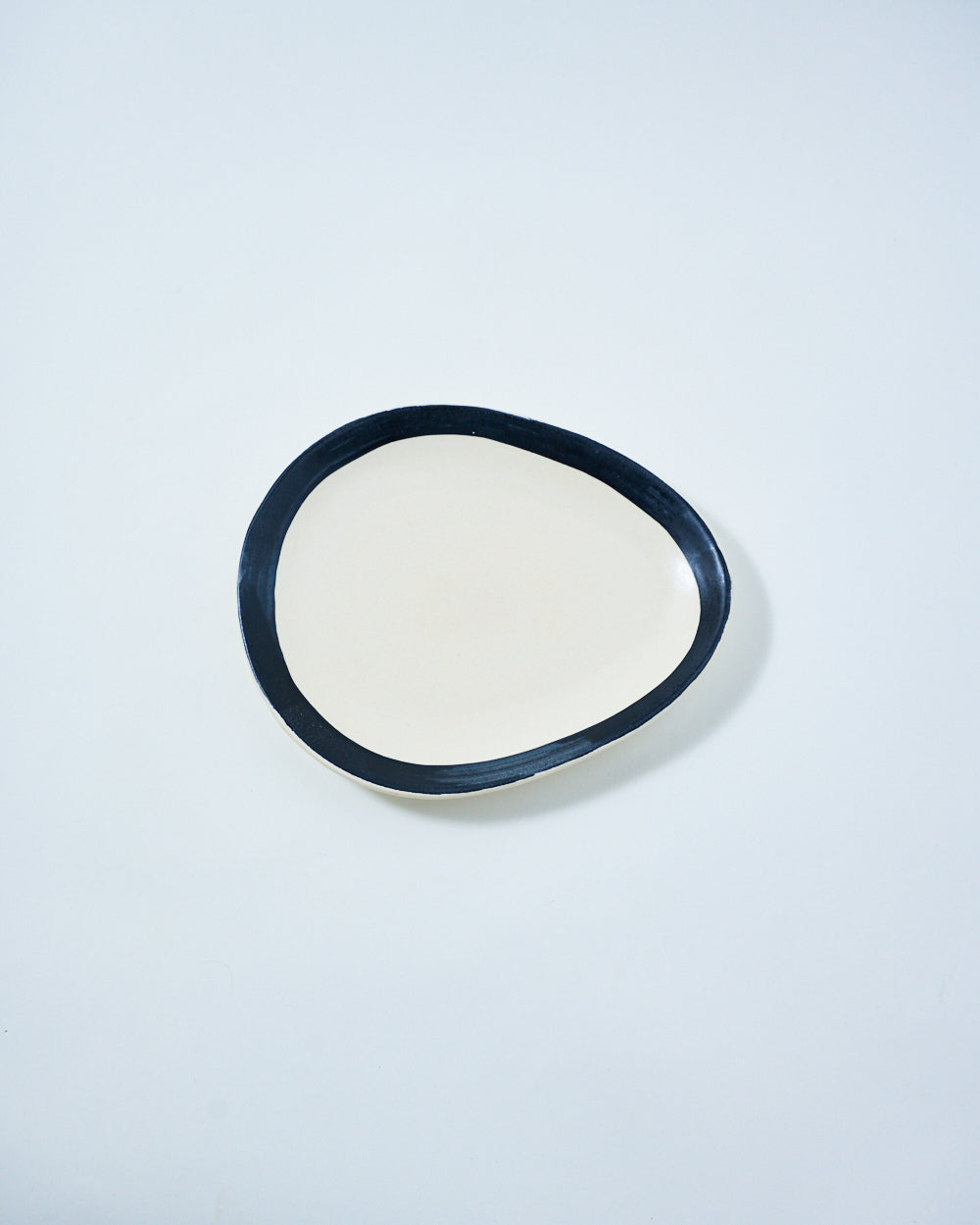 ceramic serving tray black and white