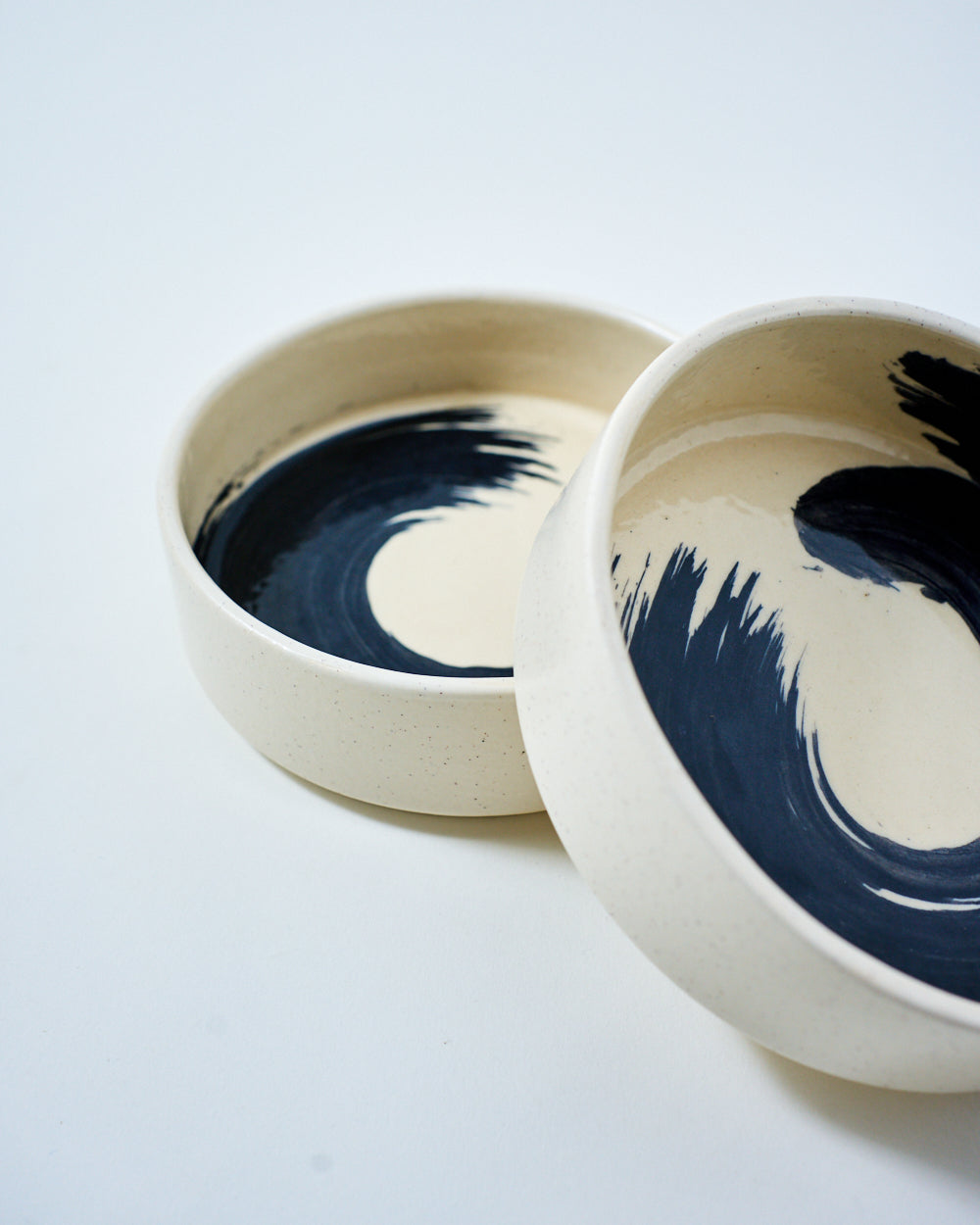 handcrafted stoneware bowl for breakfast