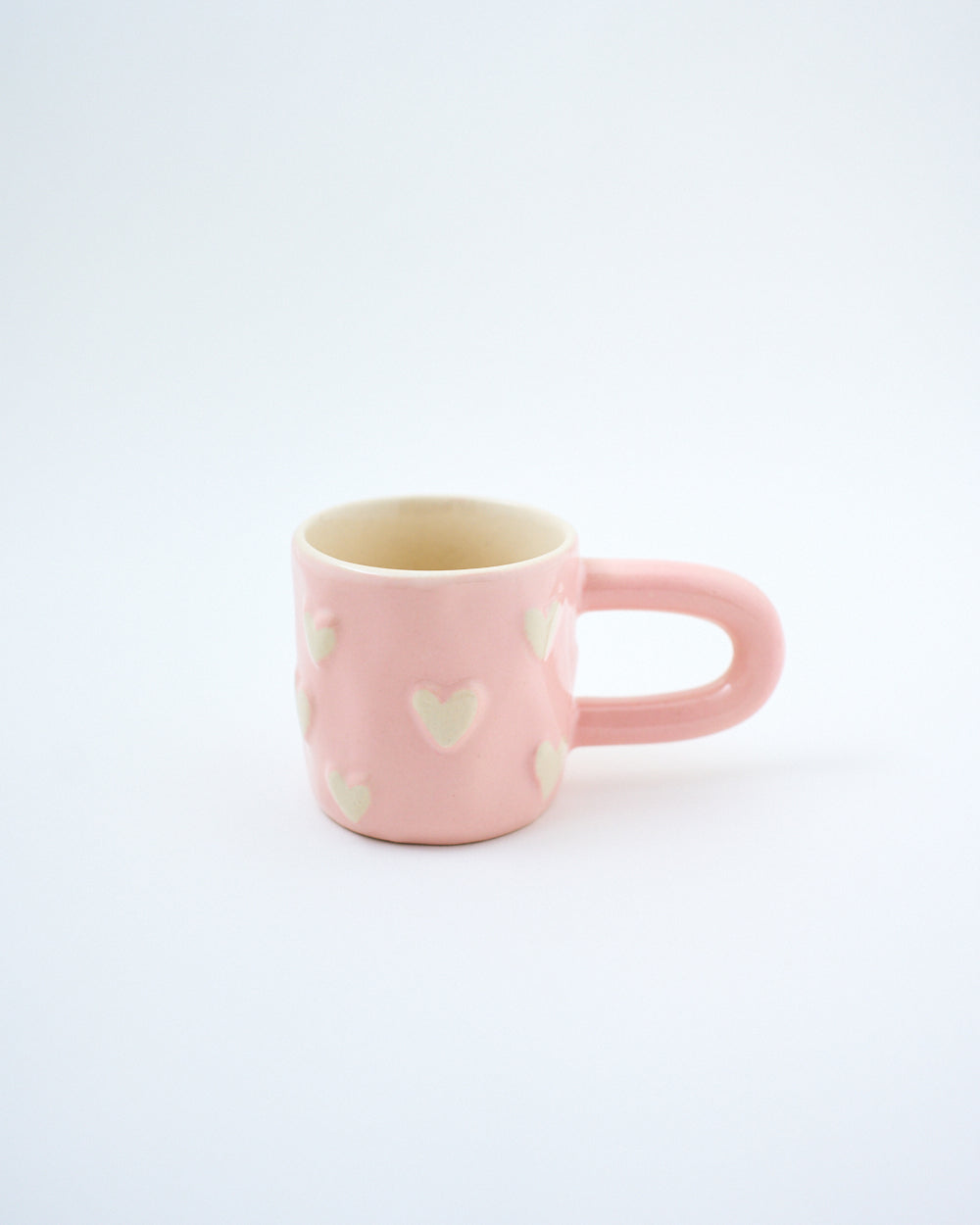 heart tea mug ceramic handmade