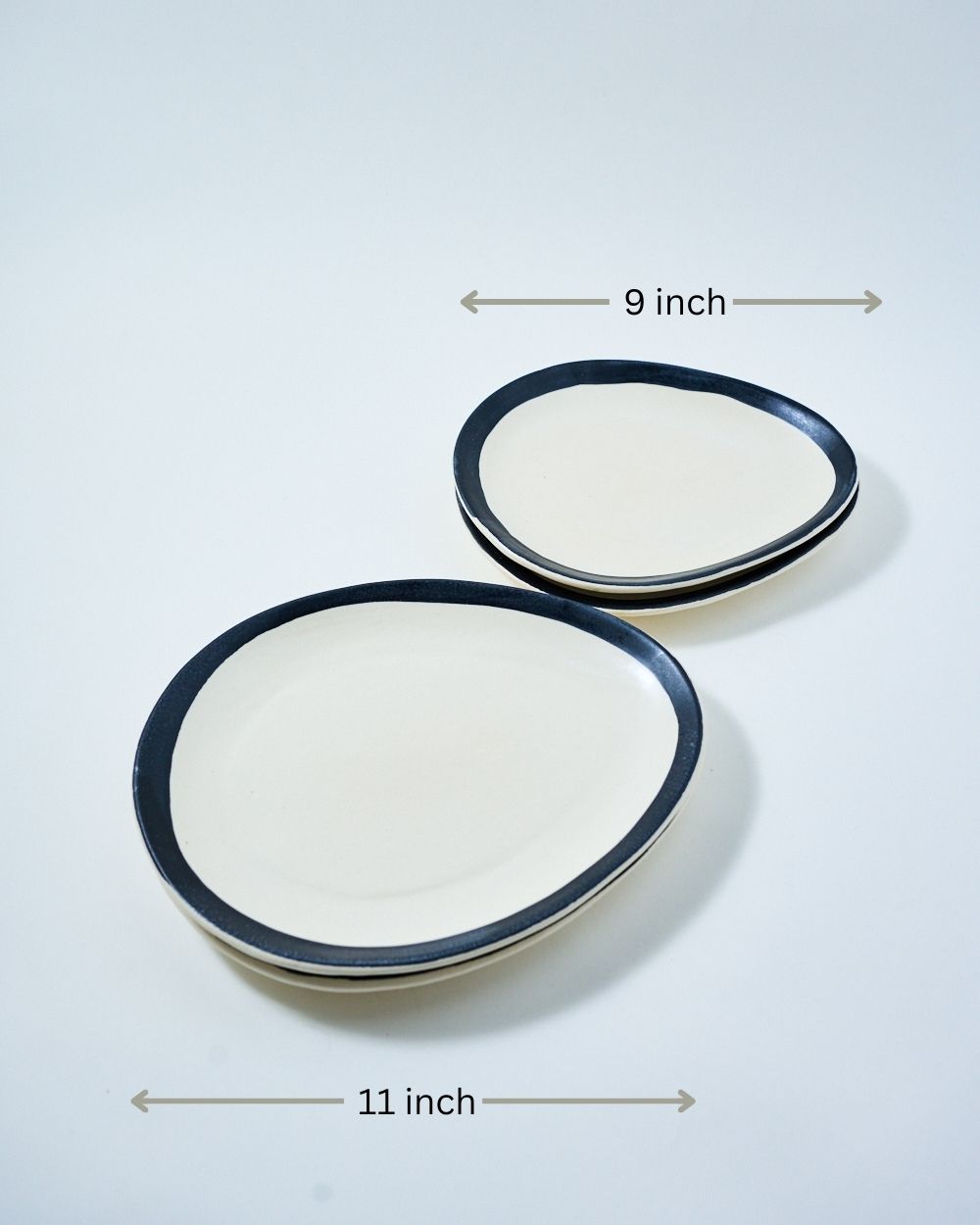 oval serving trays dimension