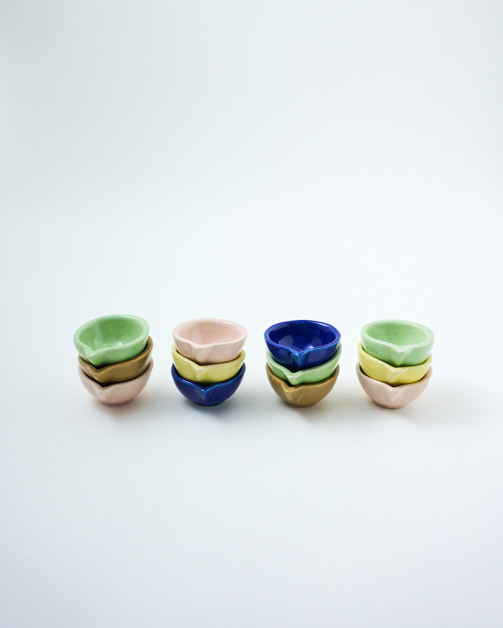 pottery diya for diwali in pastel color