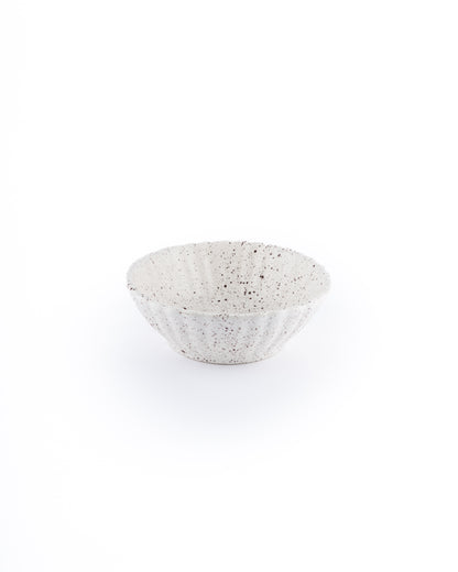 Speckled serving bowl