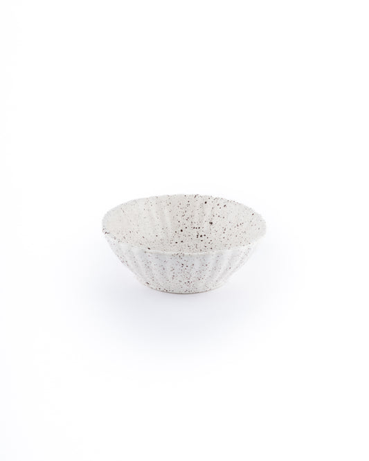 Speckled serving bowl
