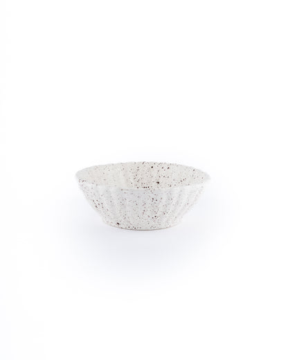 Speckled serving bowl