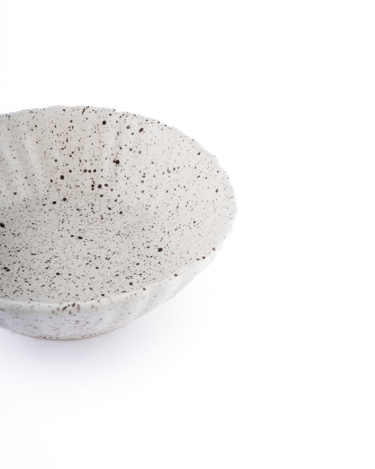 Speckled serving bowl
