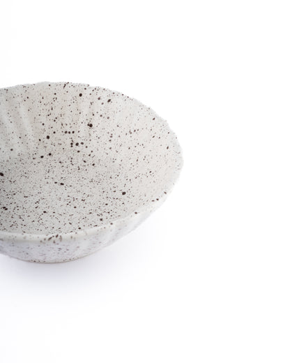Speckled serving bowl
