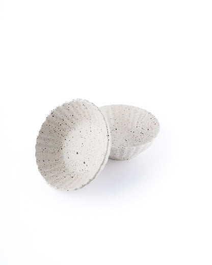 Speckled serving bowl