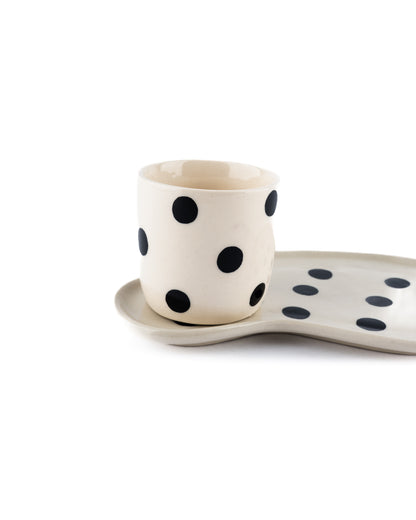 Polka dot tea set