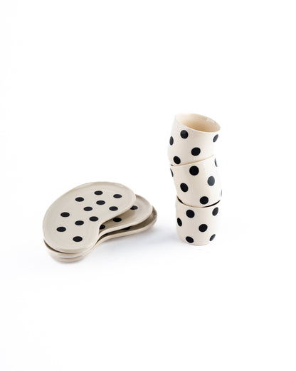 Polka dot tea set