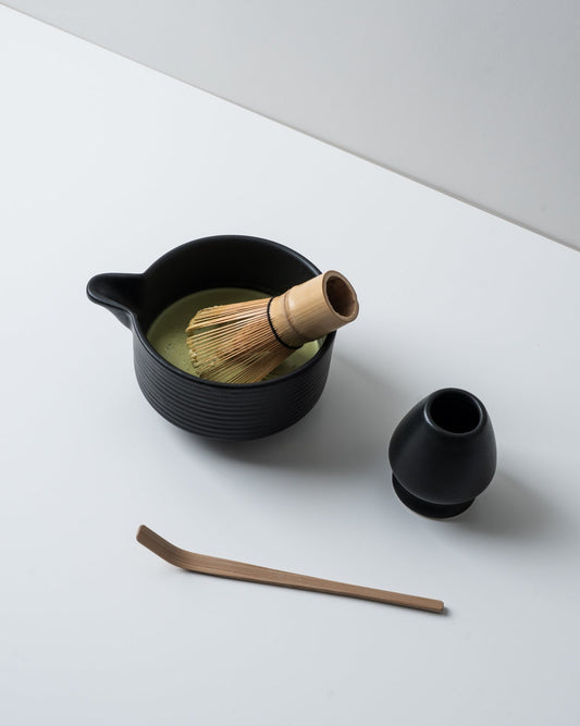 Matcha set in black