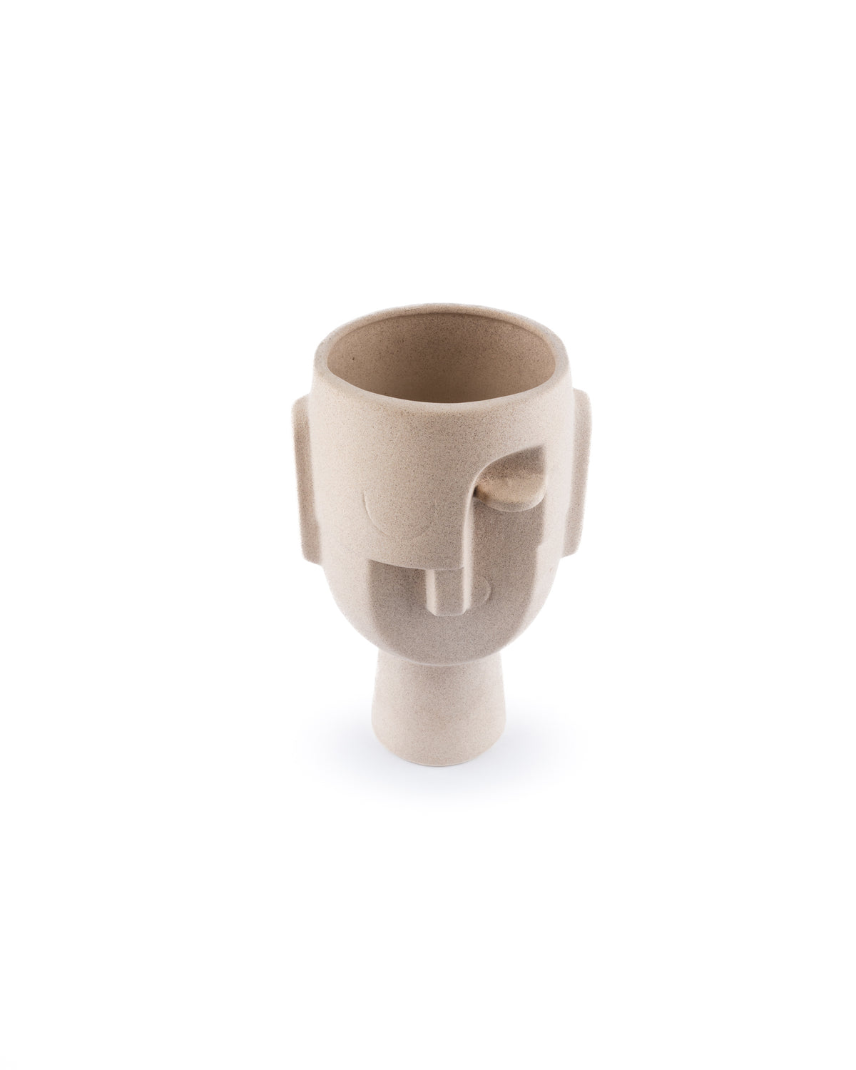 decorative abstract face vase