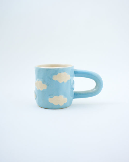 handmade ceramic cloud coffee mug