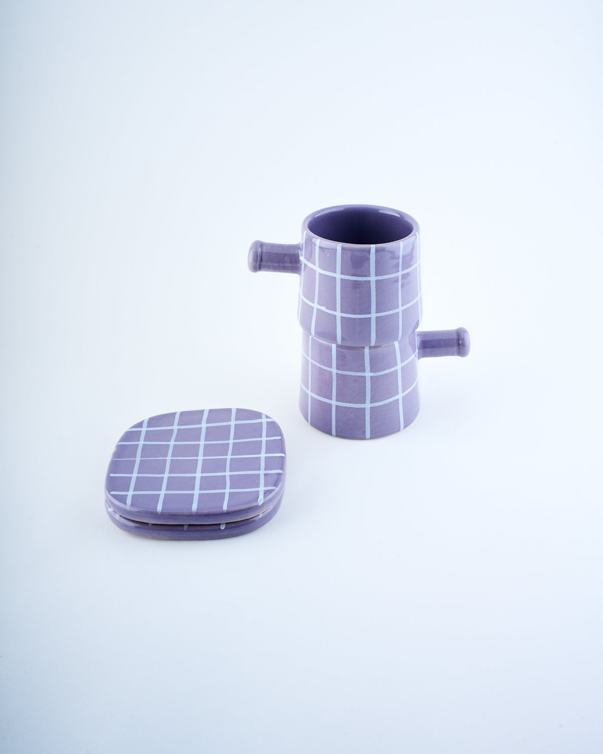 Mug & Coaster - Chequered