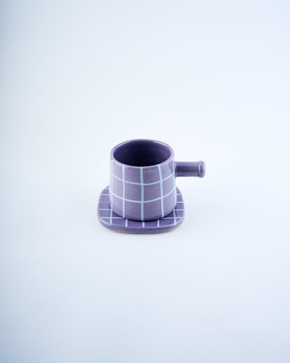 Mug & Coaster - Chequered