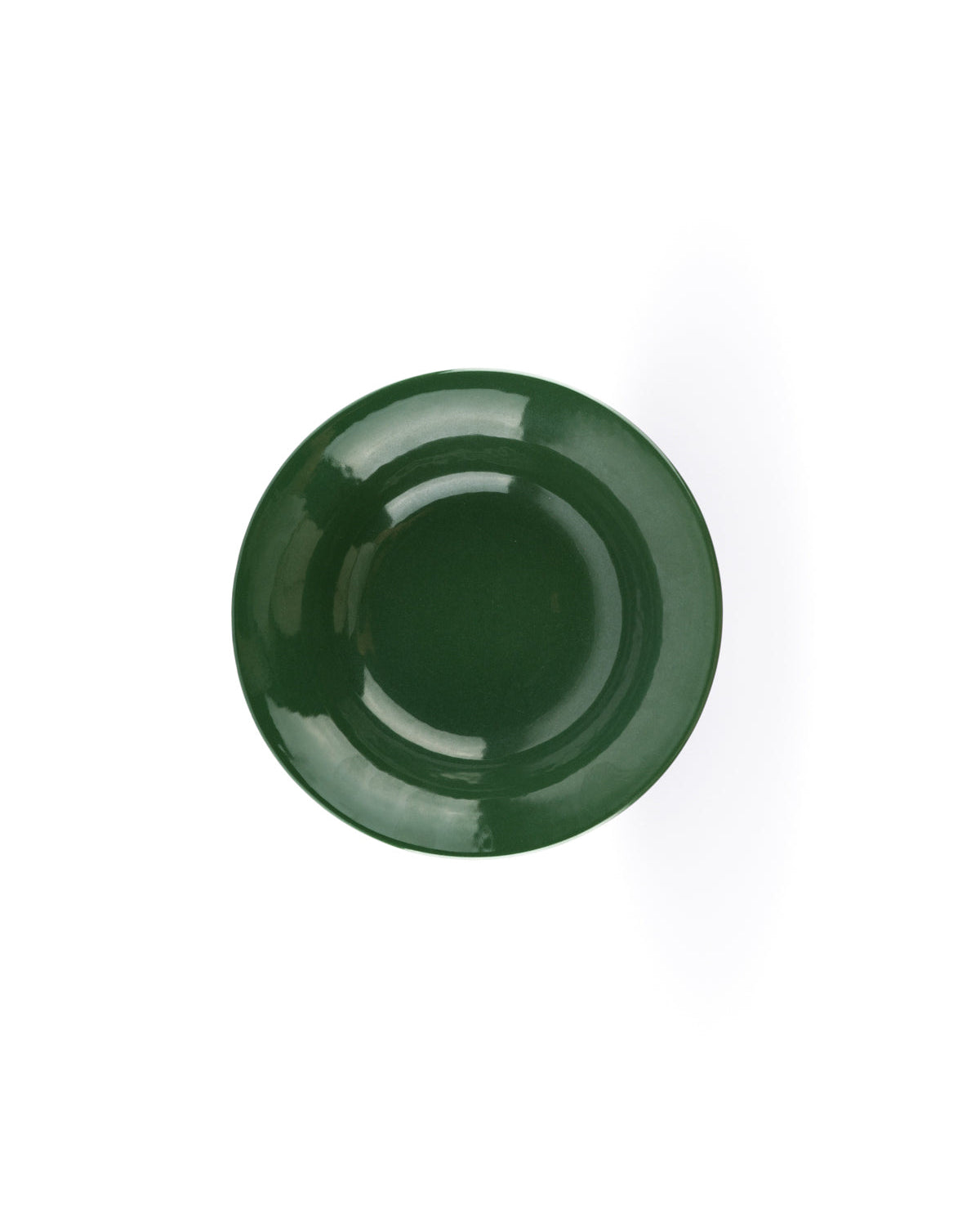 ceramic deep plate top view