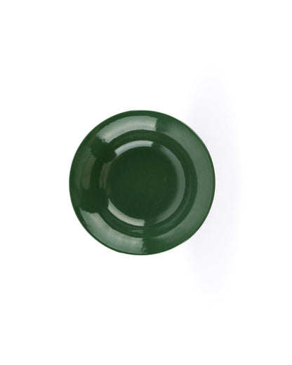 ceramic deep plate top view
