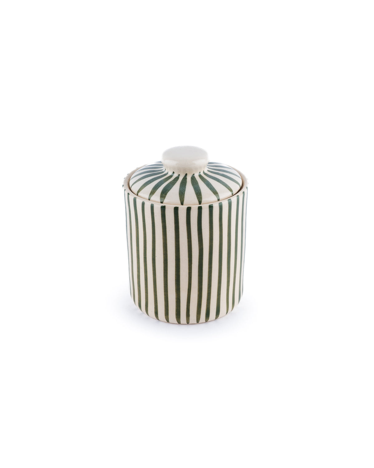 ceramic jar with lid