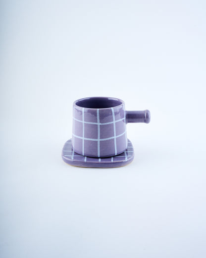 Mug & Coaster - Chequered