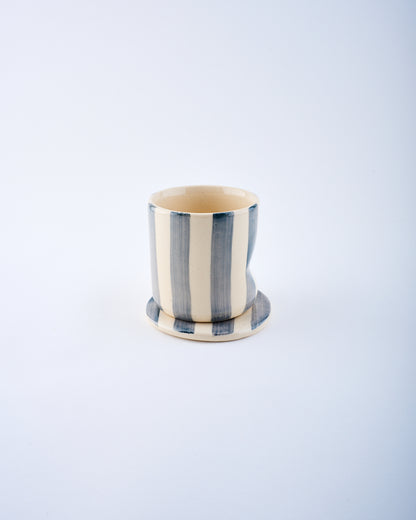 Breakfast bowl & mug set - Striped