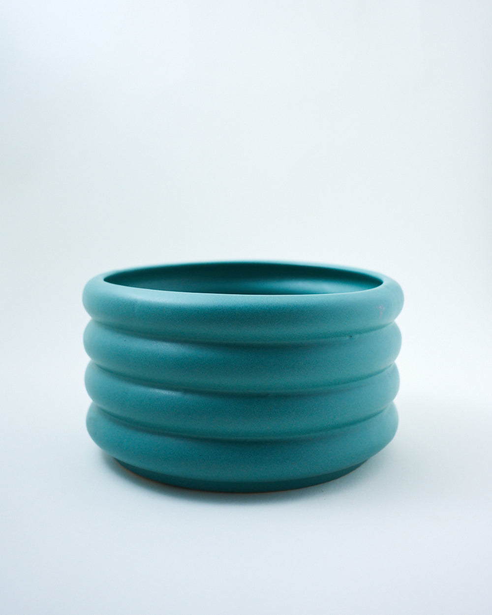 indoor ring planter teal large