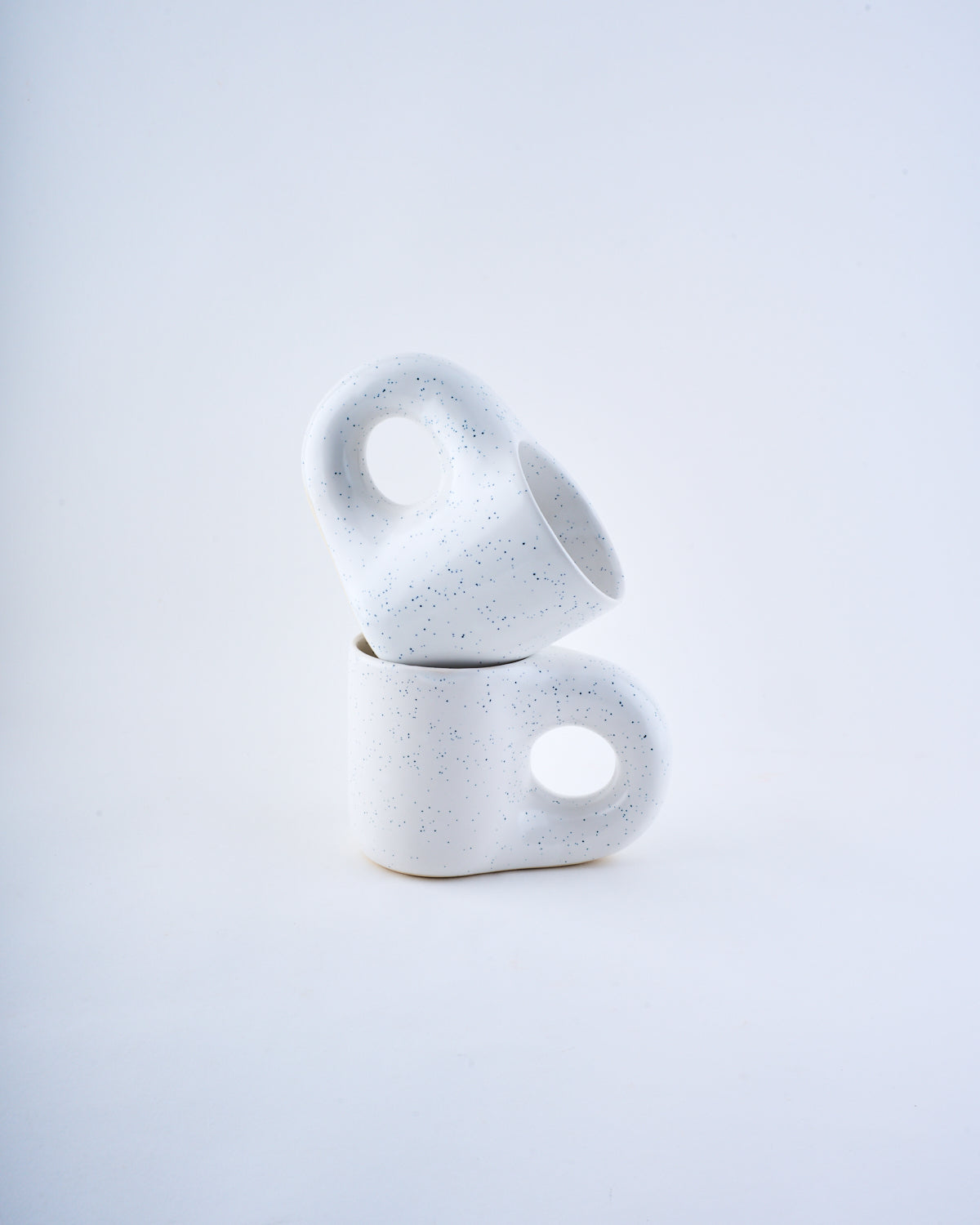 Unibody coffee mug - Speckled white