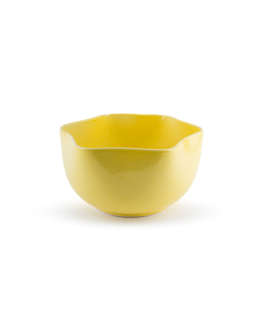 hand sculpted ceramic serving bowl