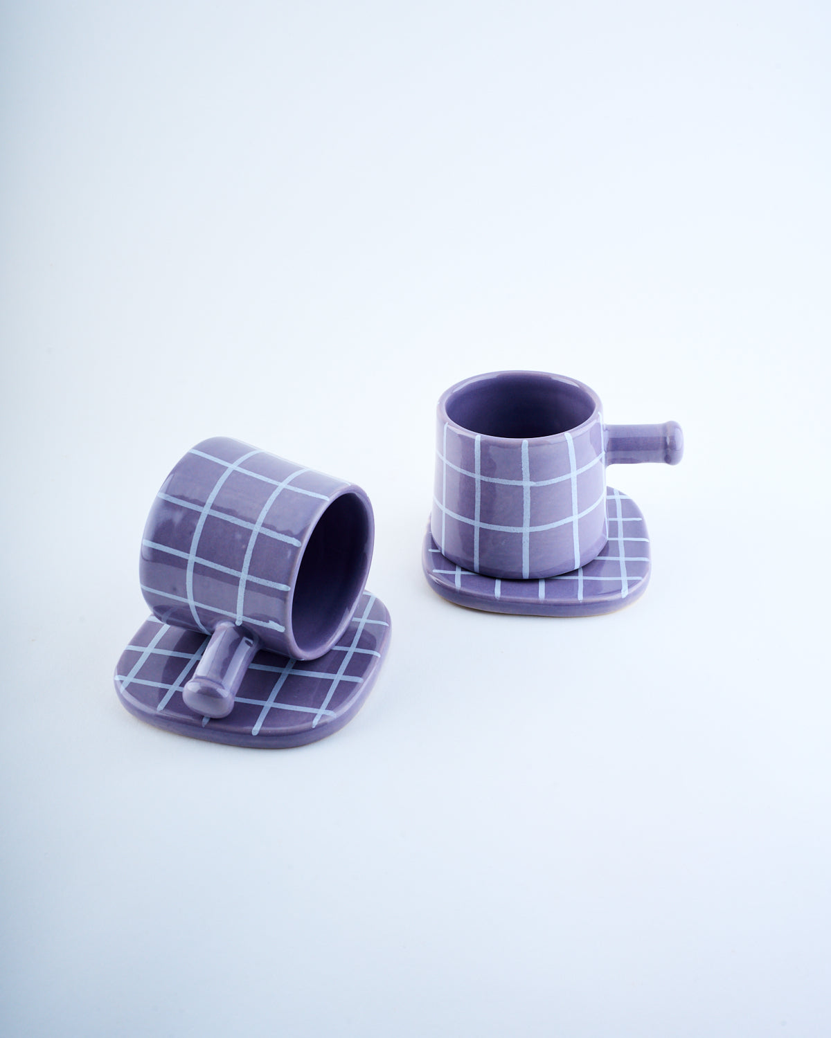 Mug & Coaster - Chequered