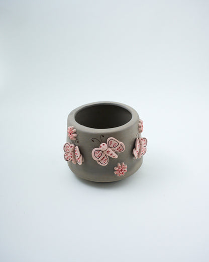 handmade decorative butterfly indoor pot