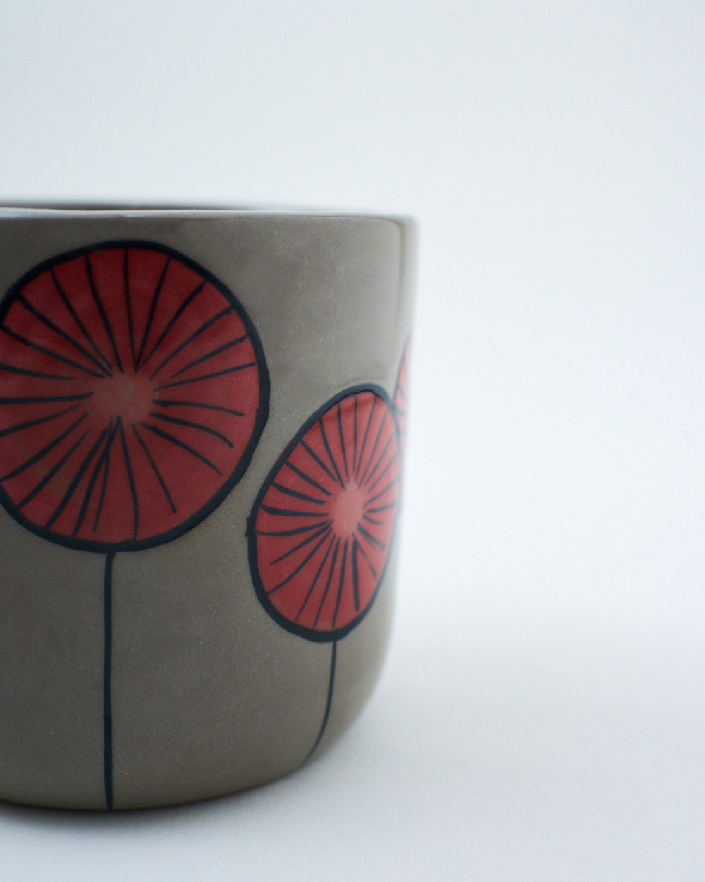 handpainted ceramic flower pot