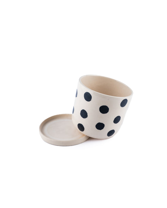 4inch polka dot planter