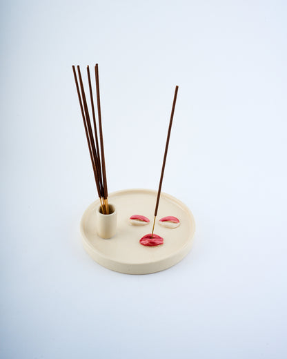 Candle & Incense Holder
