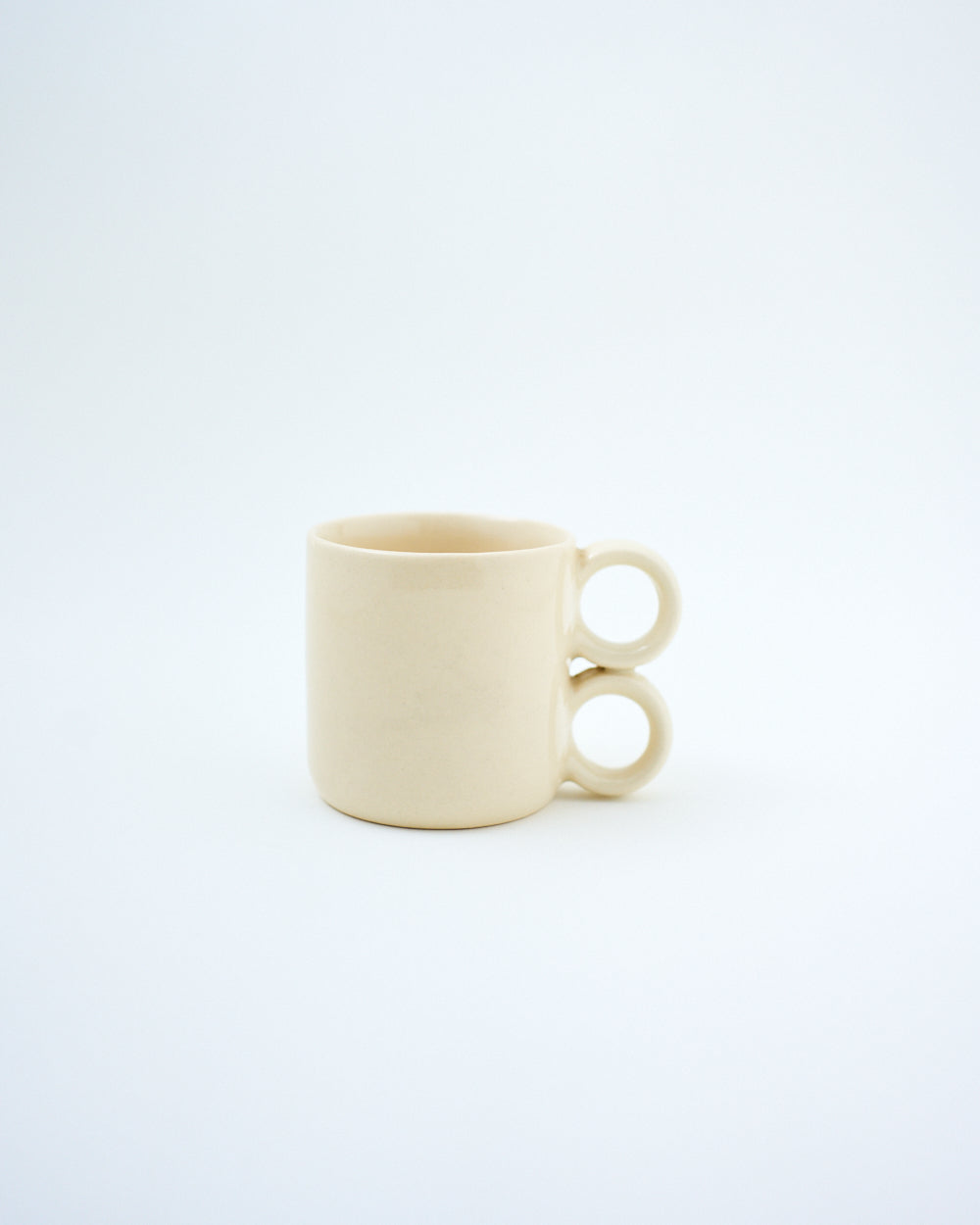 infinity coffee mug white