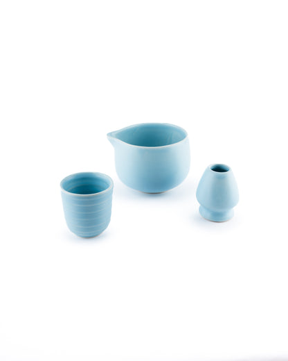matcha set with whisk holder and mug