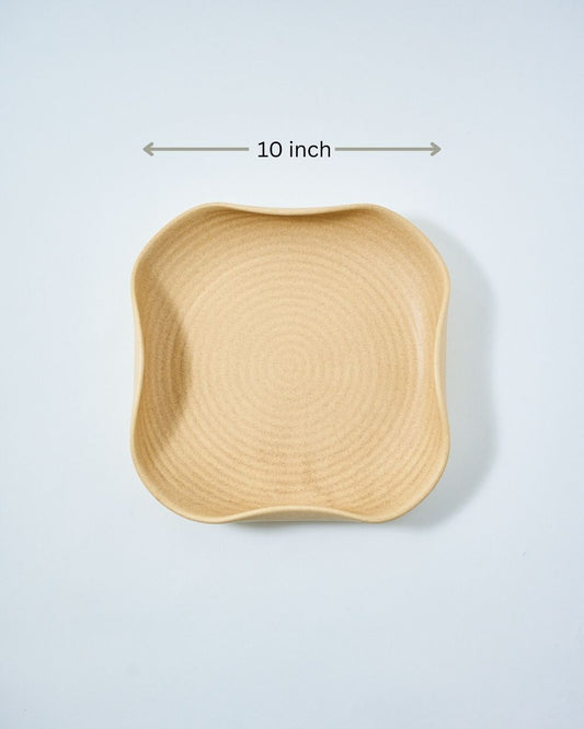 10 inch aesthetic square platter 