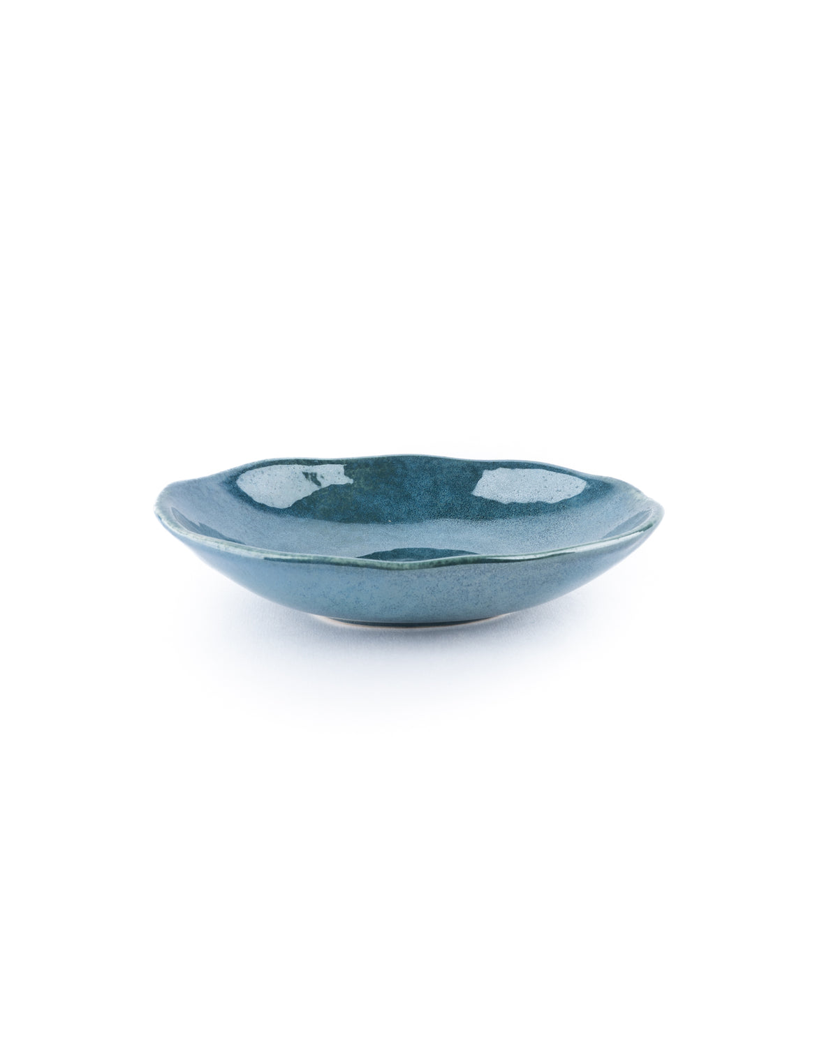 stoneware bowl in reactive glaze