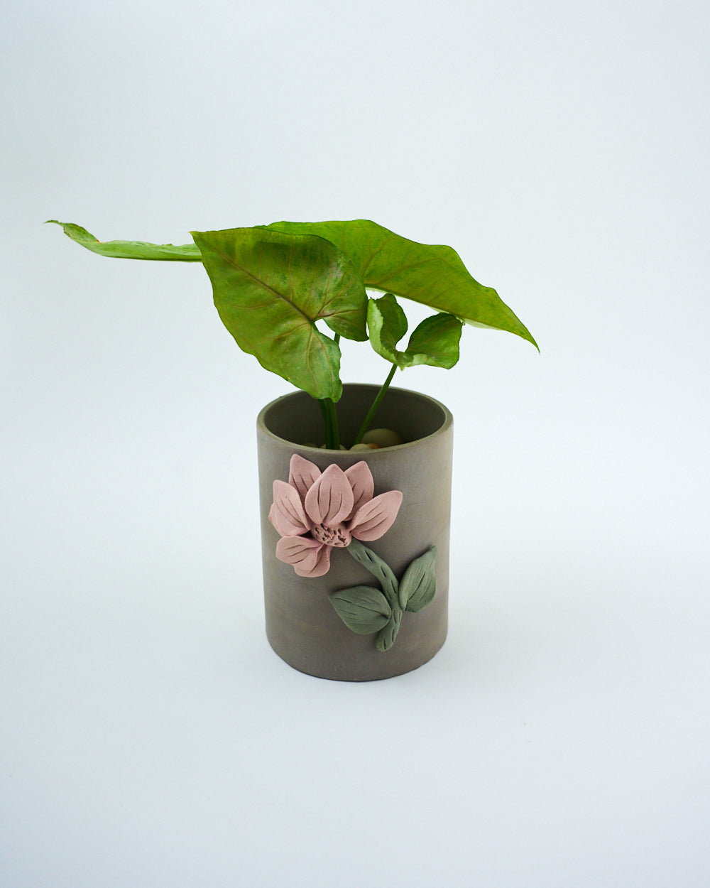 stoneware indoor planter decorative