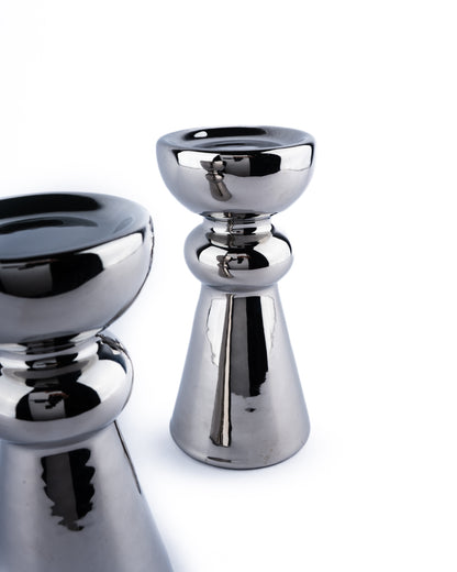 stoneware stand for pillar candles