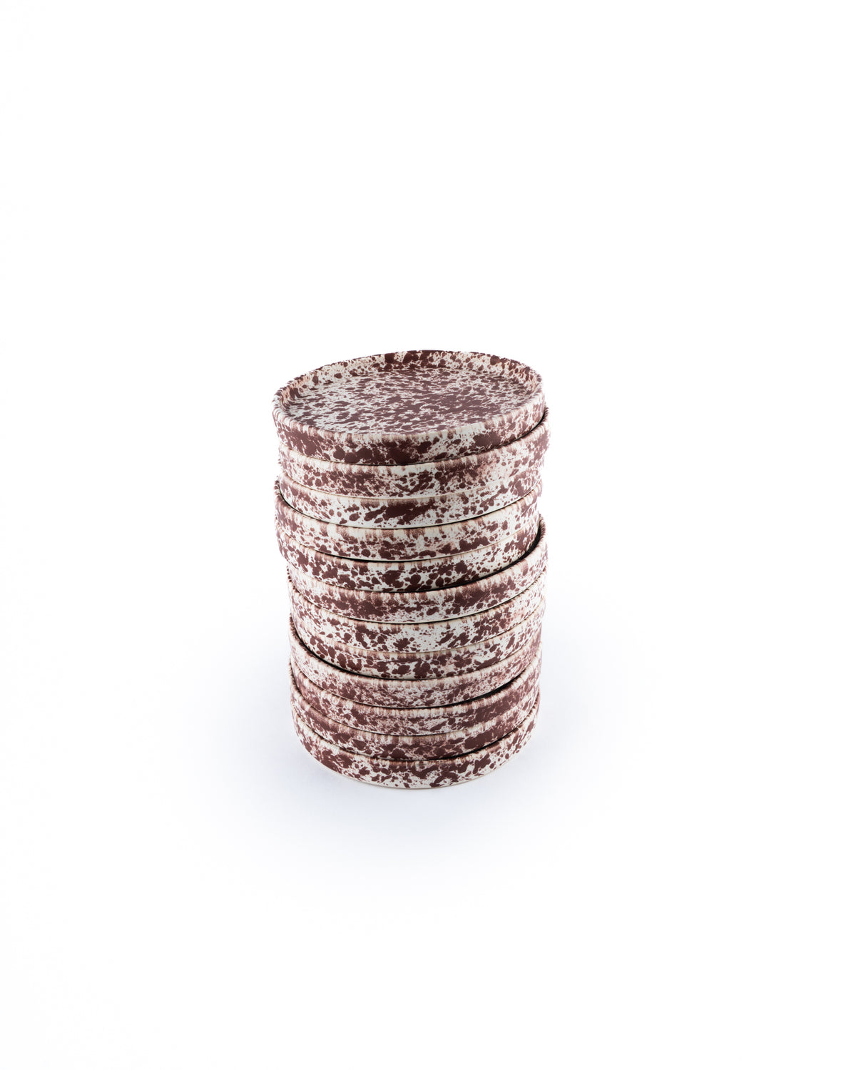 stack of dessert plates
