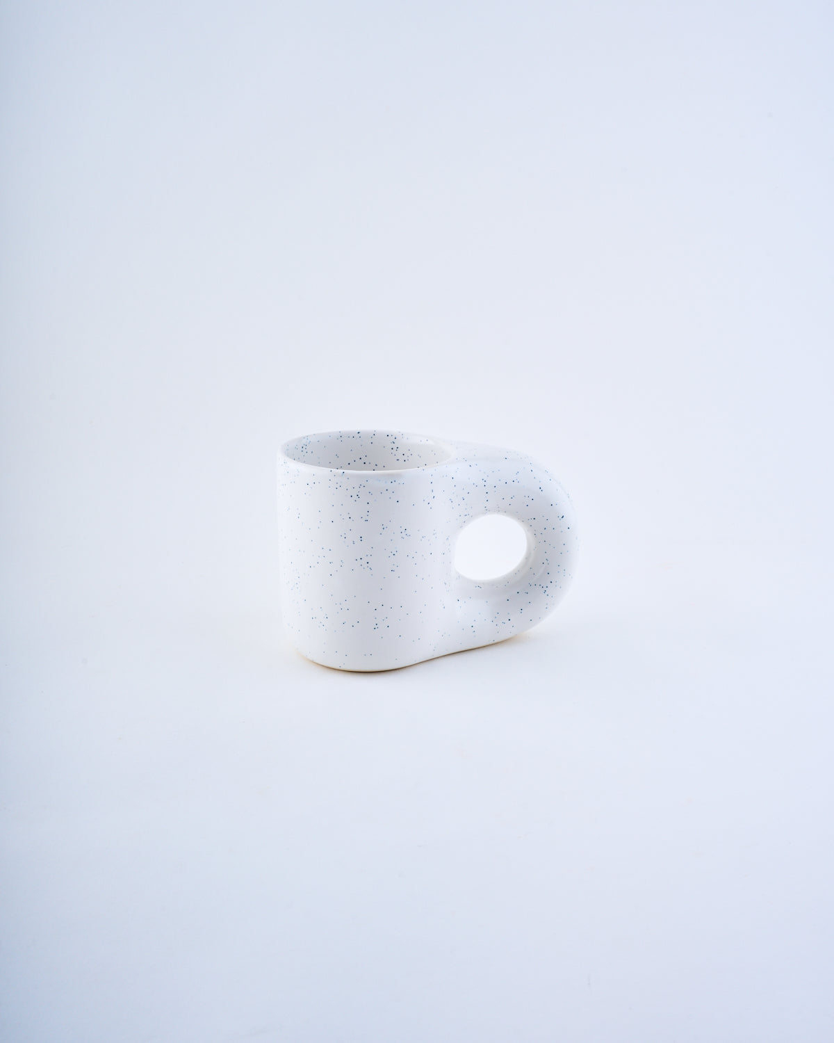 Unibody coffee mug - Speckled white