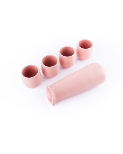 water jug set in baby pink