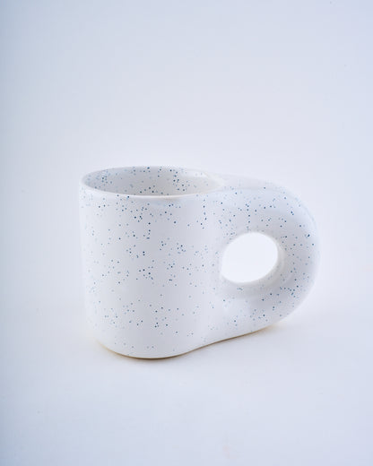 Unibody coffee mug - Speckled white